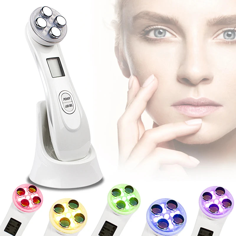 Ashton Beauty ™ Ultrasonic Skin Scrubber Facial Cleansing Anti Wrinkle Blackhead Remover Neck Beauty Device EMS LED Facial Massager EMS